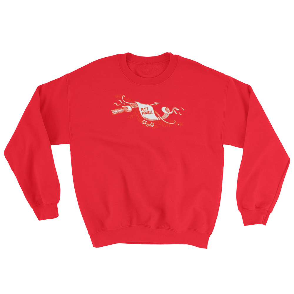 Red Scroll Sweatshirt
